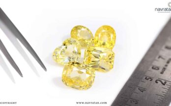 7 carat yellow sapphire